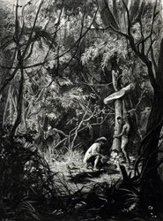 O túmulo do explorador Henri Mouhot na Indochina.