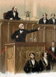 Só resta uma falha em cometer Adolphe Thiers (1797-1877) ao corpo legislativo, prevendo os acontecimentos de 1870, 3 de Maio de 1866 (Adolphe Thiers falando numa câmara de reunião do corpo lÃ