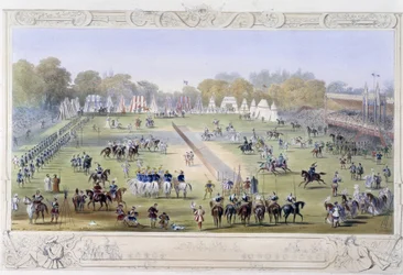 Visão geral do torneio - em "Knight of England" por J. Whatman, Ed. T. M