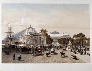 Exposição Universal de 1855: o Palácio da Indústria - Litografia