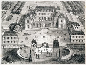 Versalhes sob Louis XIII - gravura
