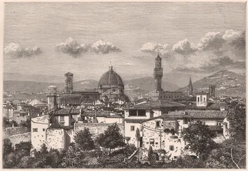 Vista de Florença no século XIX