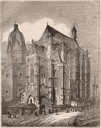 Vista, catedral, aachen, rhineland-westphalia, alemanha