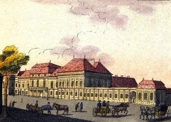 Vista da cidade de Viena na Áustria, gravada a partir de 1820