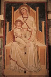 Afrescos de parede em San Zeno Maggiore. Verona