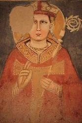 Afrescos de parede em San Zeno Maggiore. Verona