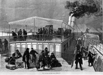 barco concebido contra os enjoos por Henry Bessemer (1813-1898).