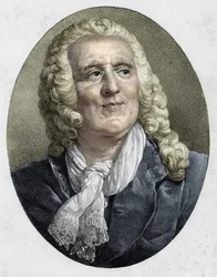 retrato de Alexis Piron. Poeta e dramaturgo francês (1689 a 1773).