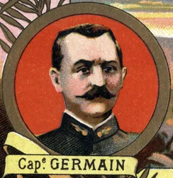retrato do capitão Germain, explorador francês que participou da missão Marchand.