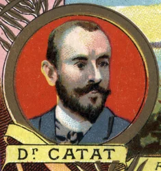 retrato do Dr. Louis Catat, explorador francês do século XIX.