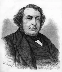 retrato de Ernest Picard. Político francês (1821 a 1877).