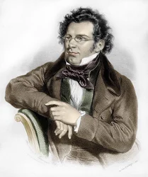 retrato de Franz Schubert (1797-1828), compositor austríaco.