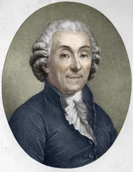 retrato de Gabriel Bonnot de Mably. Moralista, historiador e economista francês (1709 a 1785).
