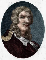 retrato de Jean de Rotrou. dramaturgo francês (1609 a 1650).