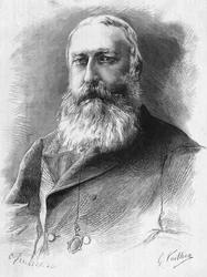 retrato de Leopold II (1835 a 1909). Rei dos belgas (1865-1909).