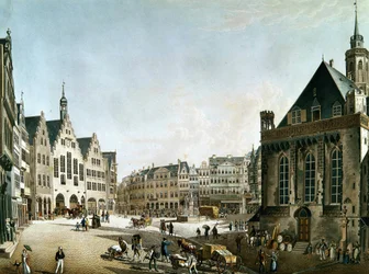 a cidade de Frankfurt am Main, no início do século XIX.