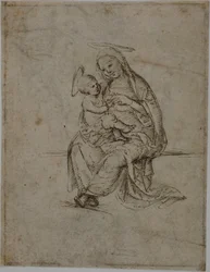 Virgem e Menino (frente); Putti (verso)