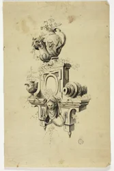 Desenho de uma peça de chaminé
