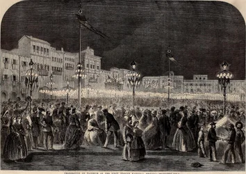 Celebração em Florença da primeira Festa Nacional italiana