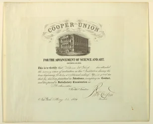 Certificado (FRANÇA  amp; U.S.A.), 22 de maio de 1861
