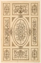 Desenho, Desenho de teto, ca. 1750