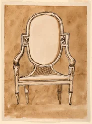 Desenho, Cadeira, 1780-90