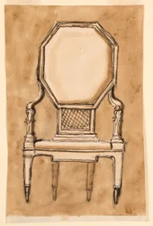 Desenho, Cadeira, 1780-90