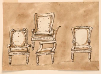 Desenho, Cadeiras, 1780-90