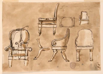 Desenho, Cadeiras, ca. 1800