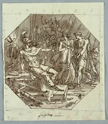 Desenho, Continência de Scipio, 1811