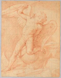 Desenho, Cupido, 1650-1700