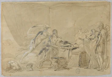 Desenho, Morte de Meleager ou de um Herói, século XVI-XIX