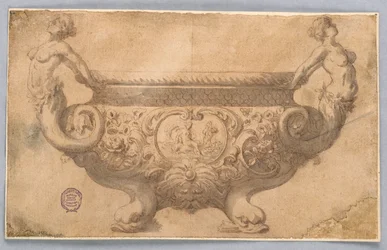 Desenho, Projeto de uma taça, século XVII-XIX