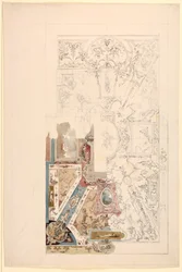 Desenho, Projeto para um teto, 1750-1800