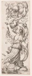 Gravura, Ornamentos ou Grotescos (Ornamento Grotesco), ca. 1653