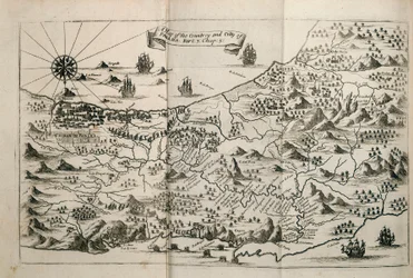 Mapa do país e da cidade do Panamá. Parte. 3 : cap : 5. (gravura)