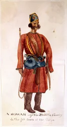 Um semeador da Cavalaria Rohilla