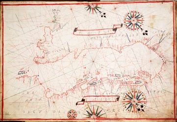 Carta do Adriático, c.1620 (velino)