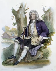 Alain Rene Lesage (Alain-Rene Le Sage) (1668-1747) - em Ed. Mennechet, "Le Plutarque francais