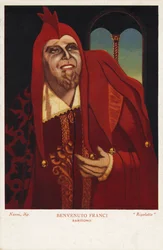 Benvenuto Franci como o barítono italiano "Rigoletto" de Verdi