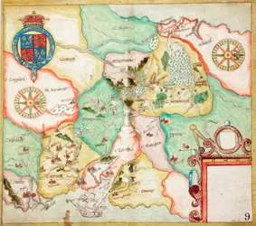 Irlanda Central, Dublin a Sligo, c.1600 (linho, papel)