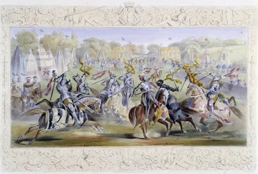 Chevaleresque Tournament - em "Knight of England" por J. Whatman, Ed. T. M