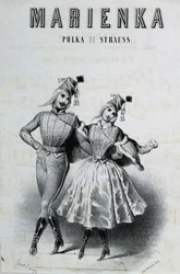 Um par de dançarinos de polca para Strauss "Marienka", n.d. 19.