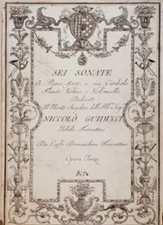 Capa de Seis Sonatas, Op. 3 de Carlo Domenighini