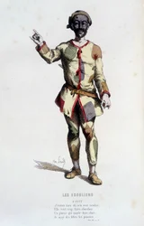 Finet in "les escolliers" (de François Perrin 1533-1606), in "le theatre francais au 16 eme et 17 eme ecle anterieur à Moliere" de Edouard Fournier.