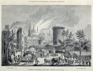 Incêndio da Catedral de São André, Bordeaux, 25 de Agosto