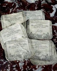 Revolução Francesa: muitas tarefas revolucionárias. Colecção privada do século XVIII