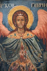 Fresco na igreja do mosteiro de Koutloumousiou, Monte Athos, Grécia, 2006 (foto)