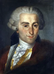 Giovanni Battista Sammartini 1700-1775. Compositor italiano. Pintura anónima. Museu Cívico de Bolonha Música Bibliográfica.