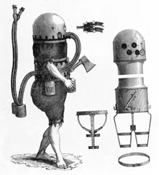 Ele usou-o para mergulhar na água do Oder em 1797.
